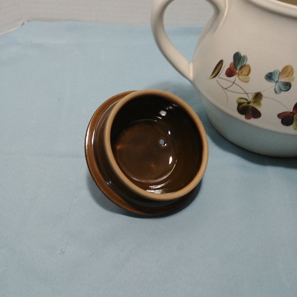 Vintage Denby Stoneware Shamrock Teapot with Lid Excellent - Picture 10 of 13